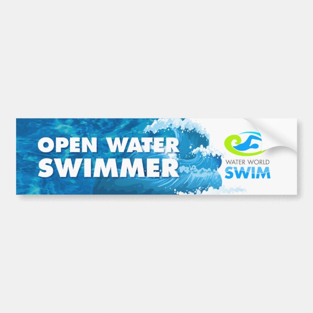 Open Water Swimmer bumper sticker (Front)