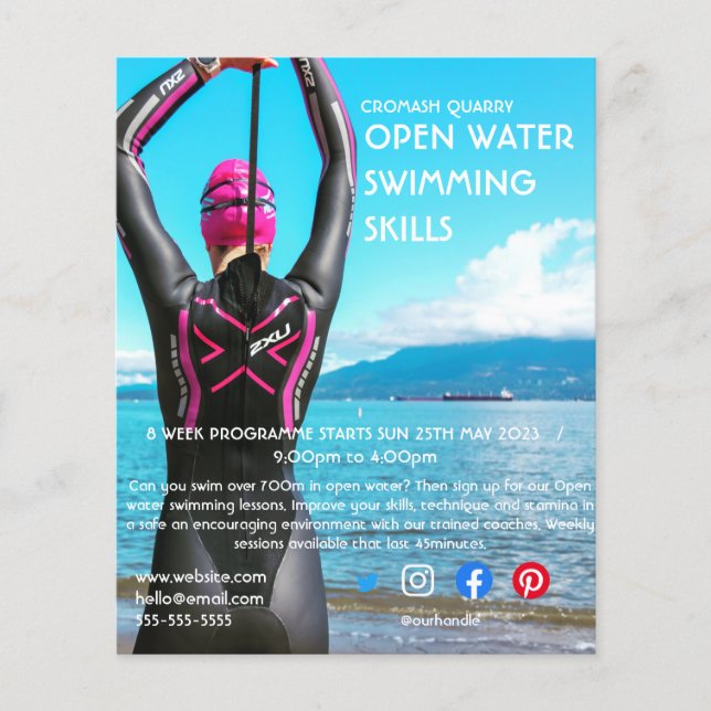 open water swimming triathlon cycle running   flye flyer (Front)