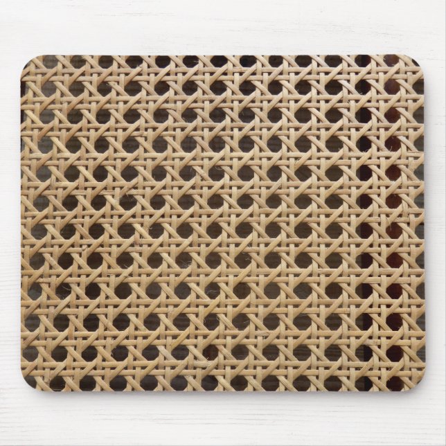 Open Weave Rattan Cane Mouse Mat (Front)