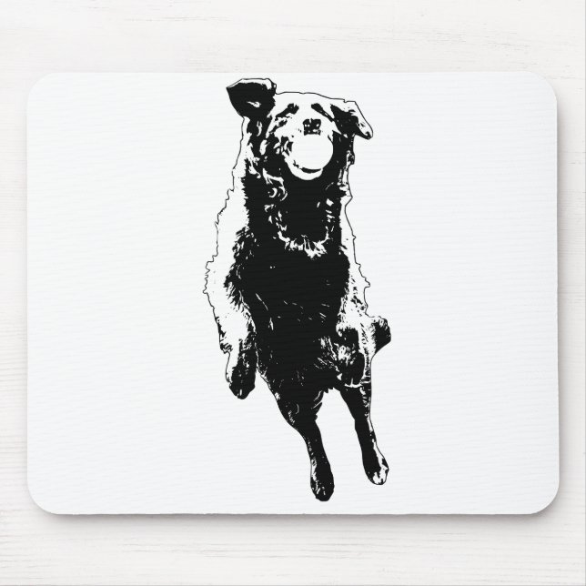 Open whites, sharp pose mouse mat (Front)