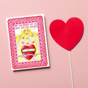 Open Wide Your Hearts Valentine Card