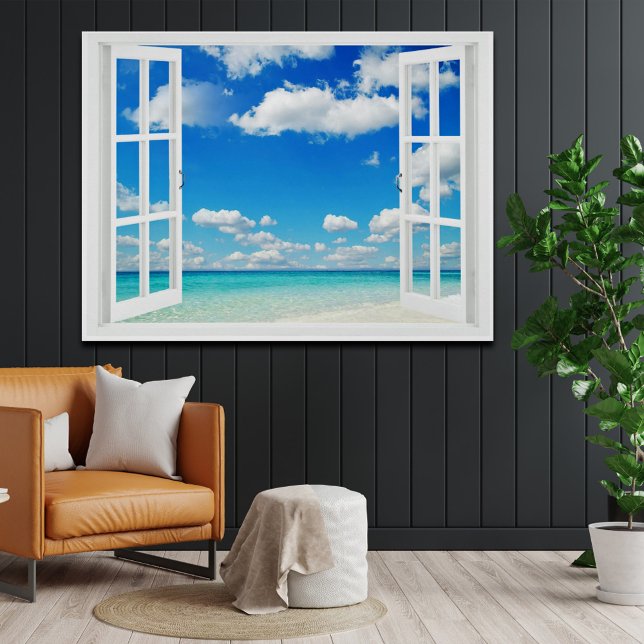 Open Window at the Beach Poster (Creator Uploaded)