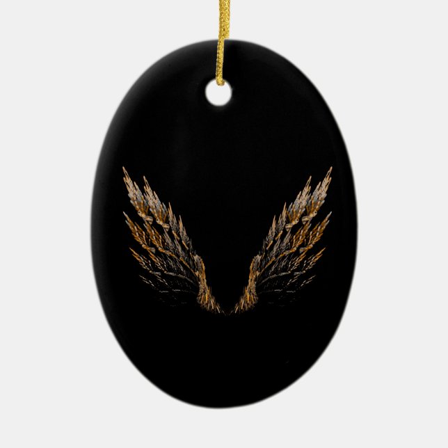 Open Wings Ceramic Tree Decoration (Front)
