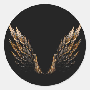 Open Wings Classic Round Sticker