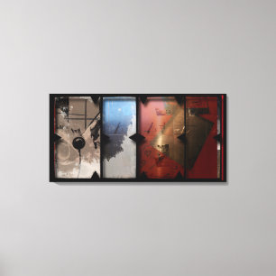 Open Work about Open Red 13 Canvas Photomontage