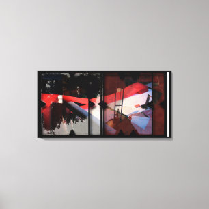 Open Work about Open Red 17 Canvas Photomontage