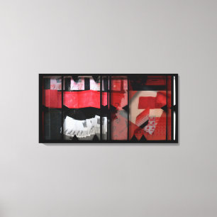 Open Work about Open Red 19 Canvas Photomontage