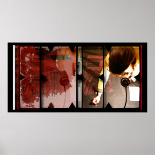 Open Work about Open Red 4 Photomontage Poster