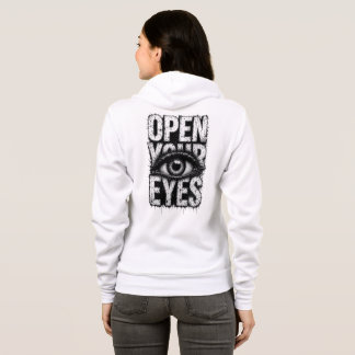 Open Your Eyes Grunge Gothic Eye Streetwear Art Hoodie