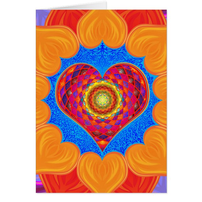 Open Your Heart Greeting Card (Front)