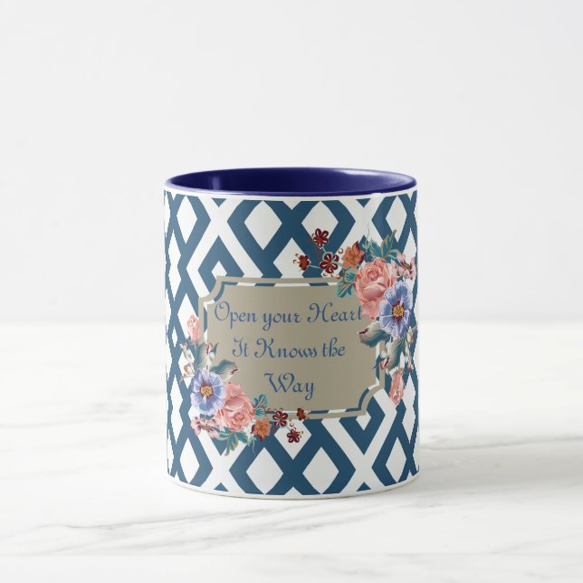 Open Your Heart it Knows the Way Designer Mug (Center)