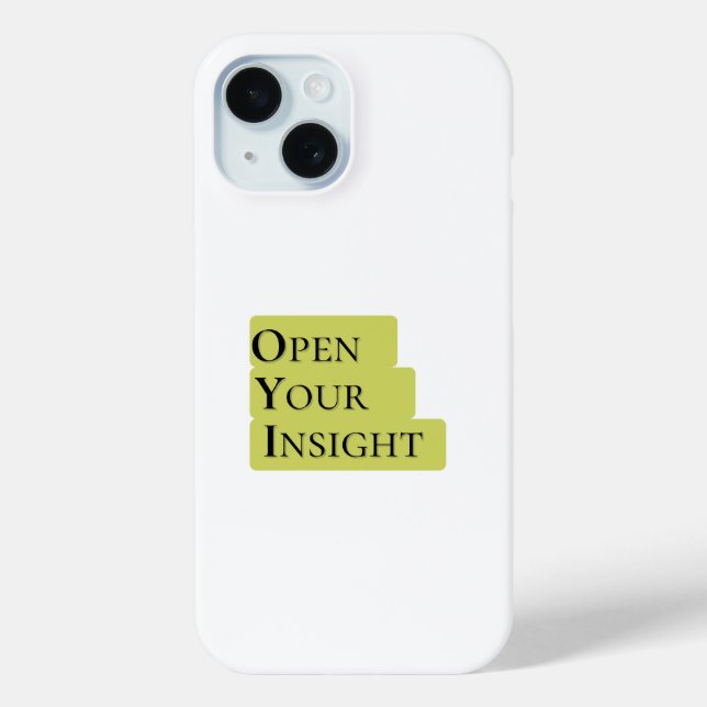 Open Your Insight | Inspirational Minimalist Phone Case-Mate iPhone Case (Back)