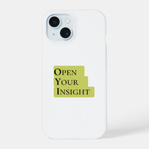 Open Your Insight Inspirational Minimalist Phone iPhone 15 Case