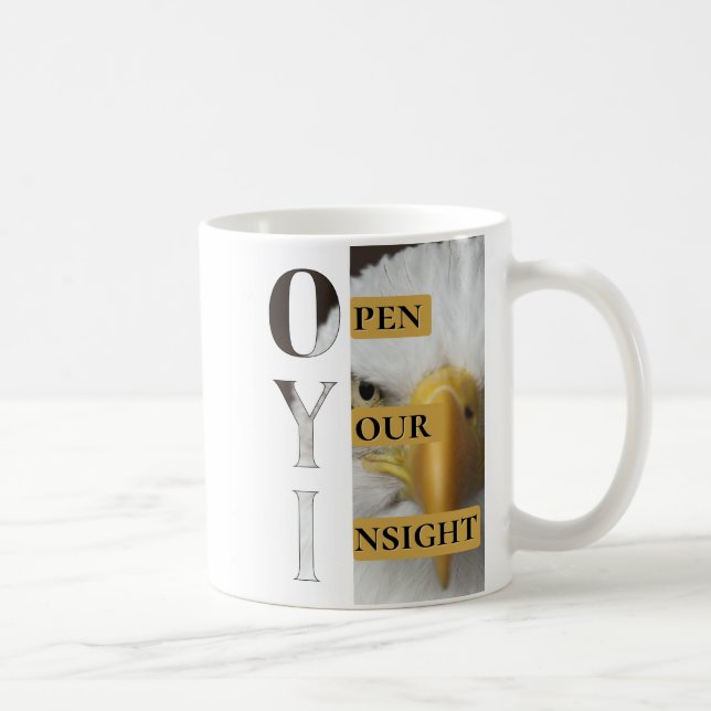 Open Your Insight – Minimal Symbolic Mug for Think (Right)