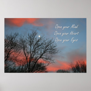 Open your Mind, Heart & Eyes / Inspiration Poster