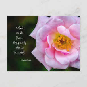 Open Your Mind Like a Flower Postcard