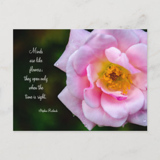 Open Your Mind Like a Flower Postcard