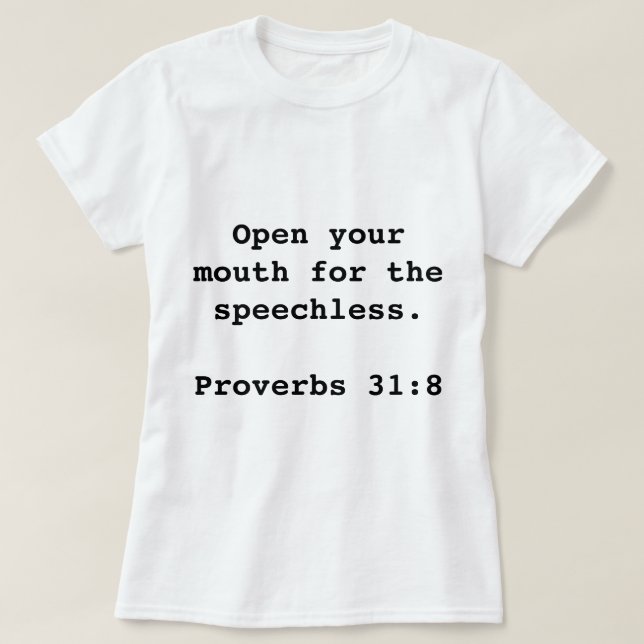 Open your mouth for the speechless Women's T-shirt (Design Front)