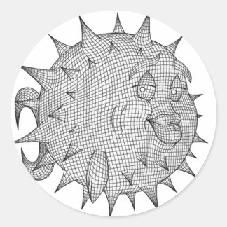 OpenBSD Classic Round Sticker