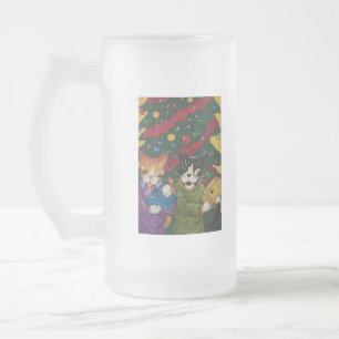 Opened Presents Frosted Glass Beer Mug