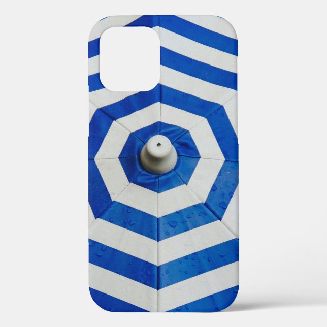 Opened striped umbrella Case-Mate iPhone case (Back)