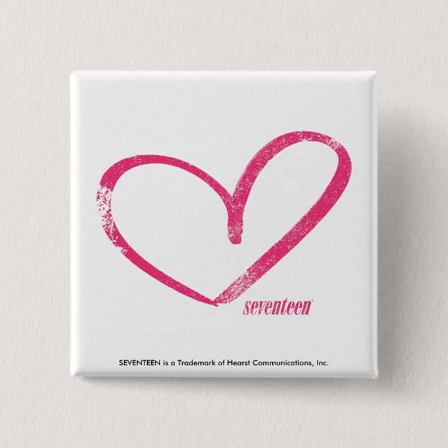 OpenHeart Magenta 15 Cm Square Badge (Front)