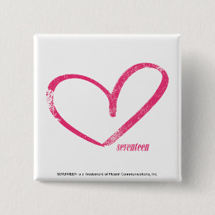 OpenHeart Magenta 15 Cm Square Badge