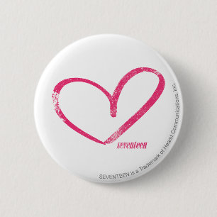 OpenHeart Magenta 6 Cm Round Badge