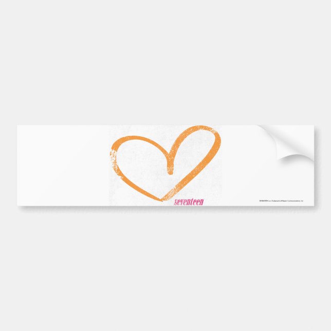 OpenHeart Orange Bumper Sticker (Front)