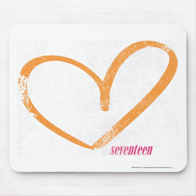 OpenHeart Orange Mouse Mat (Front)