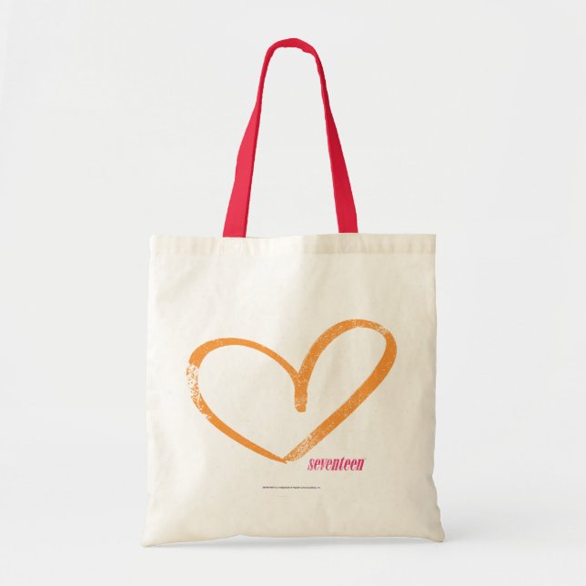 OpenHeart Orange Tote Bag (Front)
