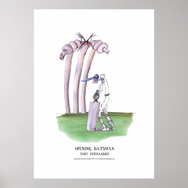 opening batsman, tony fernandes poster (Front)