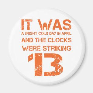 Opening Line of 1984 Magnet