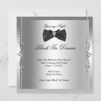 Opening Night Black Tie Formal Invitation