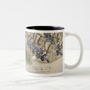 Opening of the Battle of the Little Big Horn (ink Two-Tone Coffee Mug