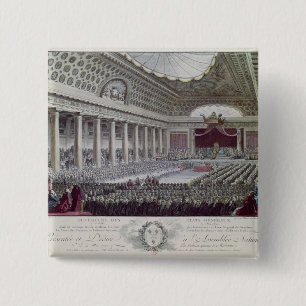 Opening of the Estates General at Versailles 15 Cm Square Badge