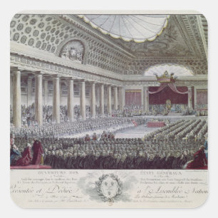 Opening of the Estates General at Versailles Square Sticker