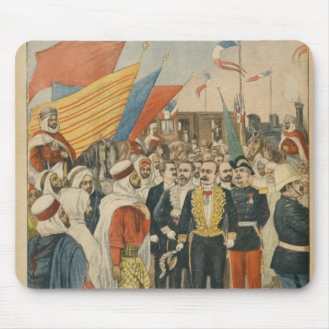 Opening of the Saida railway in Algeria Mouse Mat (Front)
