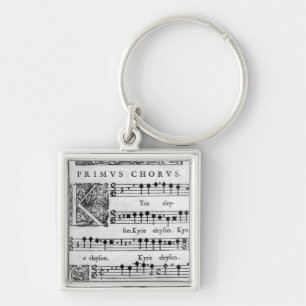 Opening page of the Mass for Double Choir Key Ring