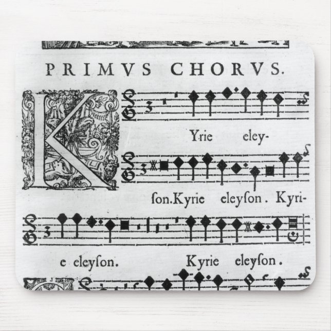 Opening page of the Mass for Double Choir Mouse Mat (Front)