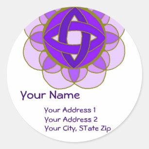 "Opening the Crown Chakra" Address Label