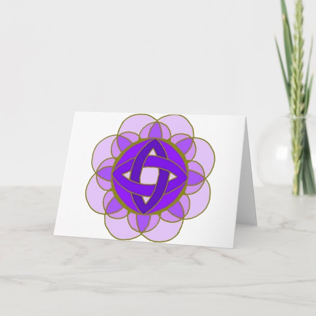 "Opening the Crown Chakra" Note Card (Front)