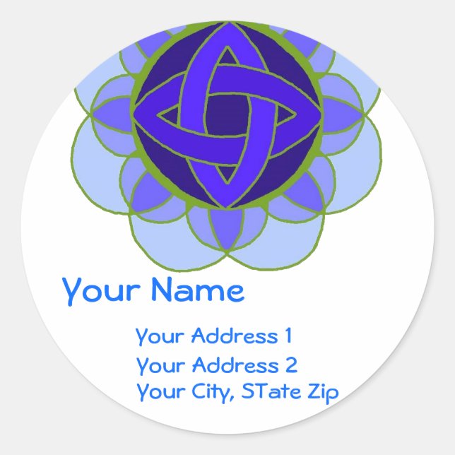 " Opening the Throat Chakra" Address Label (Front)