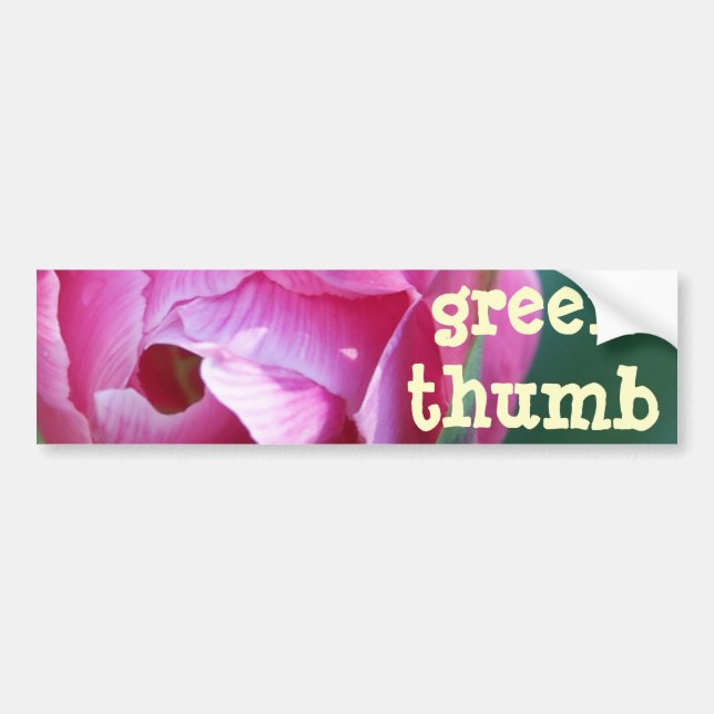Opening Up, Green-Thumb Bumper Sticker (Front)