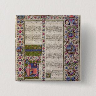 Opening words of Leviticus 15 Cm Square Badge