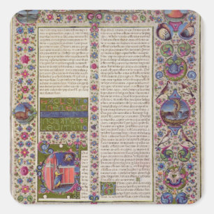 Opening words of Leviticus Square Sticker