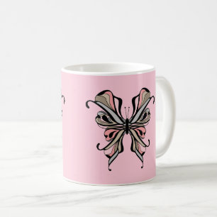 Openwork butterfly coffee mug