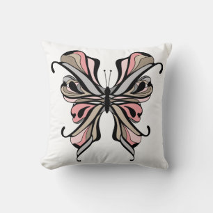 Openwork butterfly cushion
