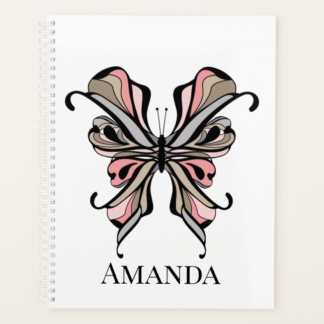 Openwork butterfly  planner (Front)