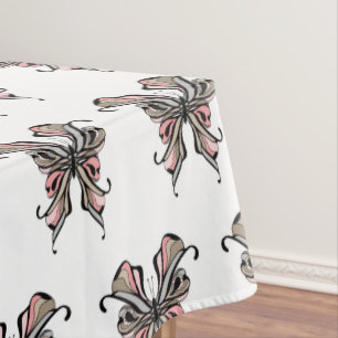 Openwork butterfly tablecloth